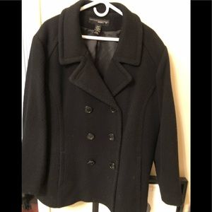 Lane Bryant Black Peacoat